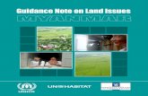 Guidance Note on Land Issues - Myanmar