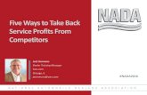 Five Ways to Take Back Service Profits From Competitors