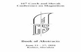 16th Czech and Slovak Conference on Magnetism - Book of Abstracts