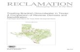 Treating Brackish Groundwater in Texas: A Comparison of Reverse ...