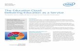 The Education Cloud: Delivering Education as a Service