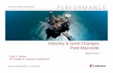 Industry & Govt Changes Post Macondo