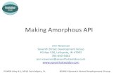 Making Amorphous API - ICDD