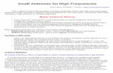 Small Antennas for High Frequencies
