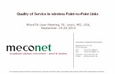 Quality of Service in wireless Point-to-Point Links
