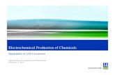 Electrochemical Production of Chemicals