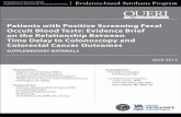 Patients with Positive Screening Fecal Occult Blood Tests: Evidence ...