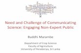 Communicating Science - Buddhi Marambe