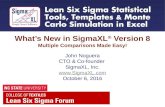 Whats New in SigmaXL Version 8