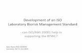 Development of an ISO Laboratory Biorisk Management Standard