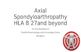 CONCURRENT SYMPOSIUM- SPONDYLOARTHRITIS - Axial SpA - HLA B27 & beyond - Dr. S Chandrashekara