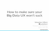 How to make sure your Big Data UX won’t suck