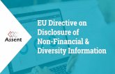 EU Directive on Disclosure of Non-Financial & Diversity Information
