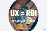 UX = ROI: It's not just a myth