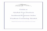 Board of Occupational Therapy - Guide to Alcohol Free Products 2009