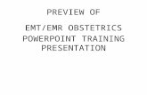PREVIEW OF EMT/EMR OBSTETRICS POWERPOINT TRAINING PRESENTATION