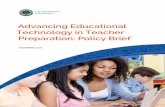 Advancing Educational Technology in Teacher Preparation: Policy ...