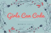Girls Can Code - 1/27/17