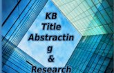 KB Title Abstracting & Research-Presentation-12-05-16