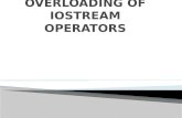 Overloading of io stream operators
