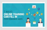 7 Ways Online Training Can Fill in Performance Gaps