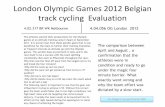 London Olympic Games 2012 Belgian track cycling  Evaluation Wiggins