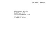 Infotainment manual - Meriva, v.2 (rev ), en-GB