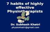 7 habits of highly effective Physiotherapists