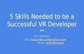 5 Skills Needed as a Successful VR Developer