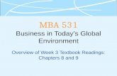 Mba 531   week 3 - overview - chap 08 - 09