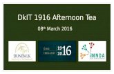 DkIT 1916 Afternoon Tea for MND