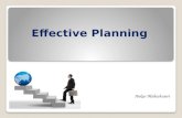 Effective Planning