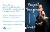 Agility and Benefits - How KBC transformed conventional PPM