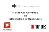 Presentation on Openstack in null Bhopal Chapter