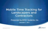 Mobile Time Tracking for Landscapers and Contractors
