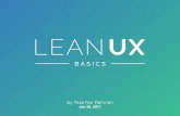 Lean UX Basics - UX Meetup #9 UniteUX