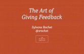 Sylvana Rochet The Art of giving Feedback BoS2016 Lightning Talk