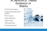 M.Tech/Ph.D. Thesis Guidance in Makhu