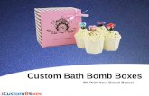 Custom bath bomb boxes