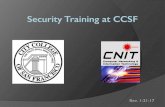 Security Training at CCSF