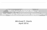 Michael Franz Harris - Potential Candidate for Software Solution Sales