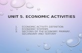 Unit 5. ECONOMIC ACTIVITIES