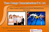 Public relations services by team orange communications private ltd. new delhi
