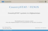 CountrySTAT / FENIX CountrySTAT system in Afghanistan  25 – 26 June 2015 FAO HQ, Rome