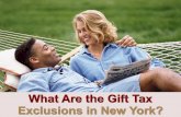 What Are the Gift Tax Exclusions in New York?