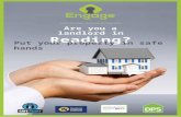 Engage Property Landlord Leaflet