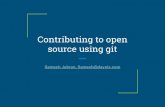 Contributing to open source using Git