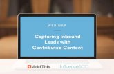 Capturing Inbound Leads with Contributed Content