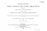 H. P. Blavatsky ::  The voice of the silence 1889