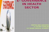 E  governance in health sector